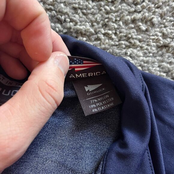 Goruck American Training Half Zip Pullover Performance Navy Blue Mens M USA - Picture 4 of 7